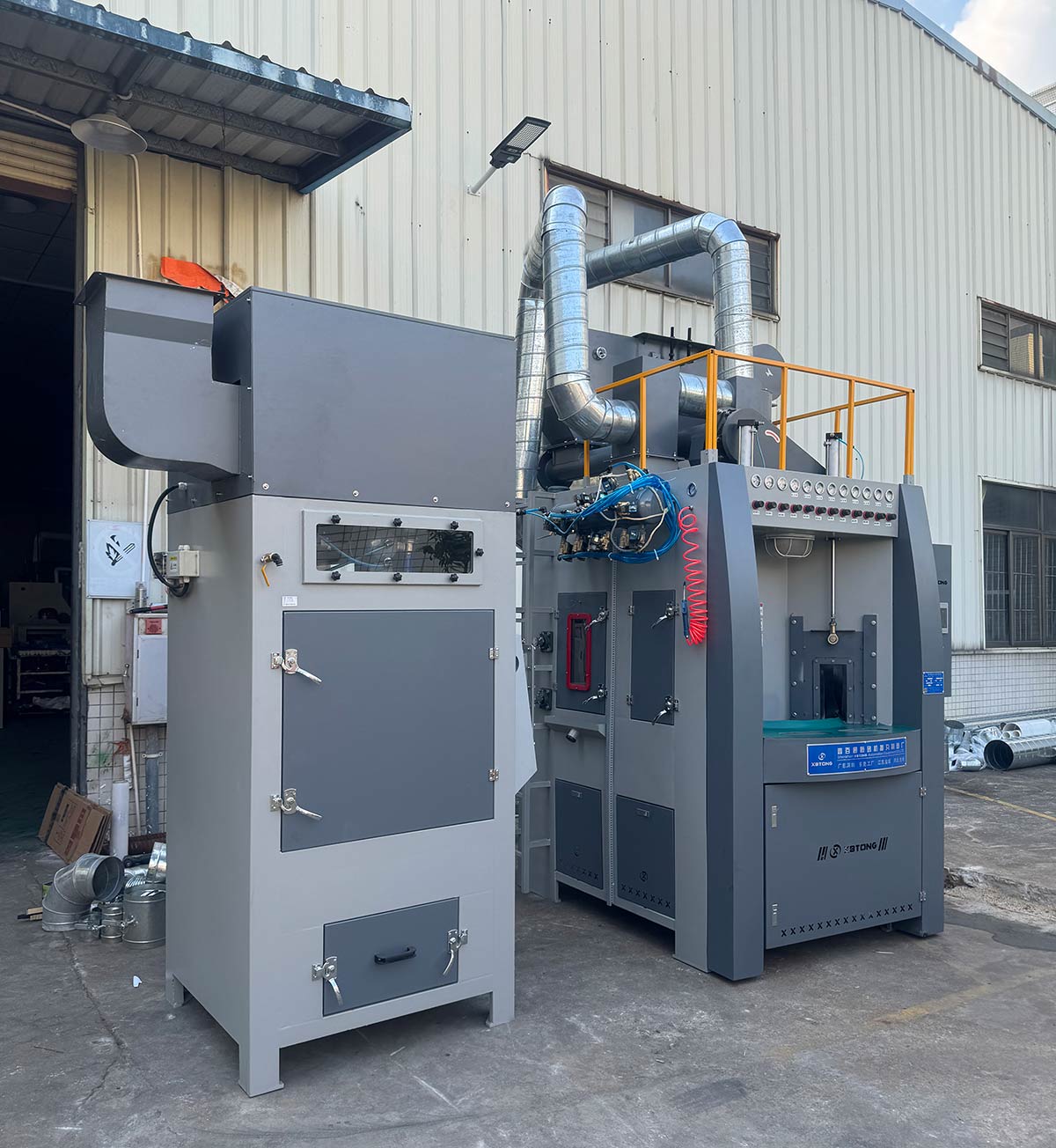 深圳百超機械轉盤式噴砂機實拍圖片