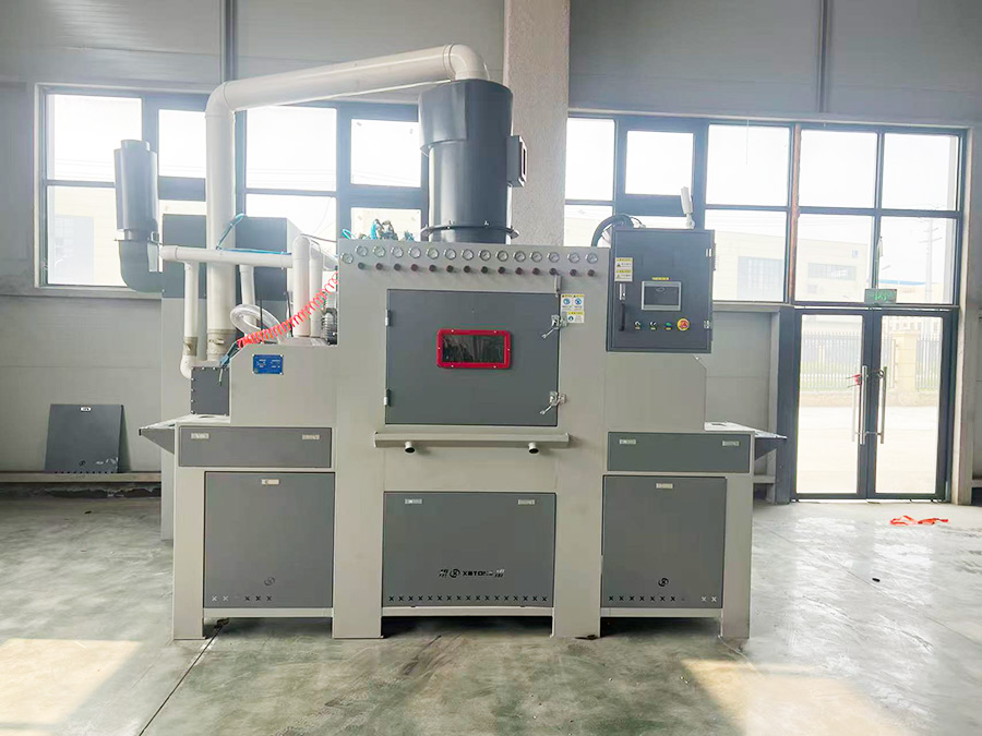 深圳百超機械輸送式自動噴砂機實拍圖片 深圳百超機械輸送式自動噴砂機實拍圖片